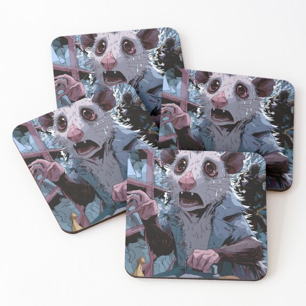Item preview, Anxious Possum Grocery Panic | Funny Social Anxiety Animal Meme designed and sold by MustBeDesigns.