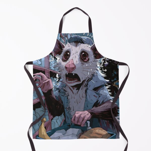 Item preview, Anxious Possum Grocery Panic | Funny Social Anxiety Animal Meme designed and sold by MustBeDesigns.