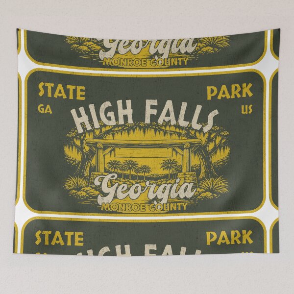 Item preview, High Falls State Park, Monroe County, Georgia, badge design designed and sold by Wanderful-roads.