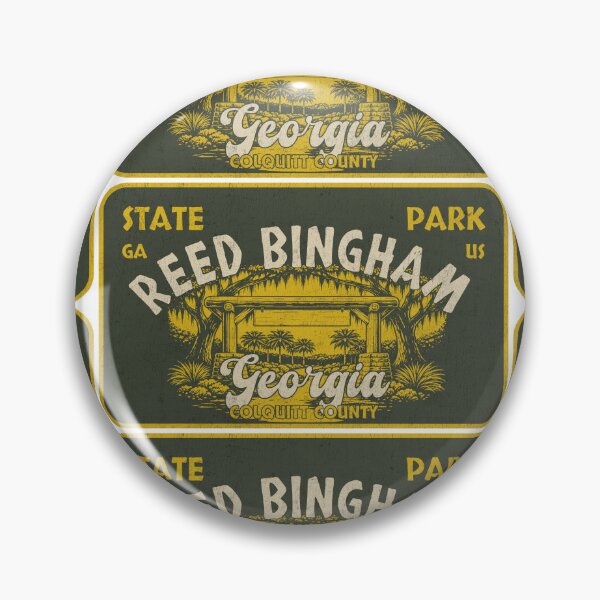 Item preview, Reed Bingham State Park, Colquitt County, Georgia, badge design designed and sold by Wanderful-roads.