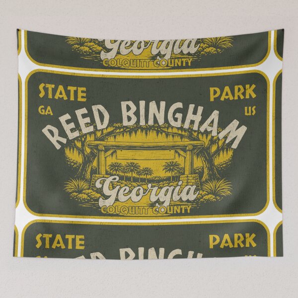 Item preview, Reed Bingham State Park, Colquitt County, Georgia, badge design designed and sold by Wanderful-roads.