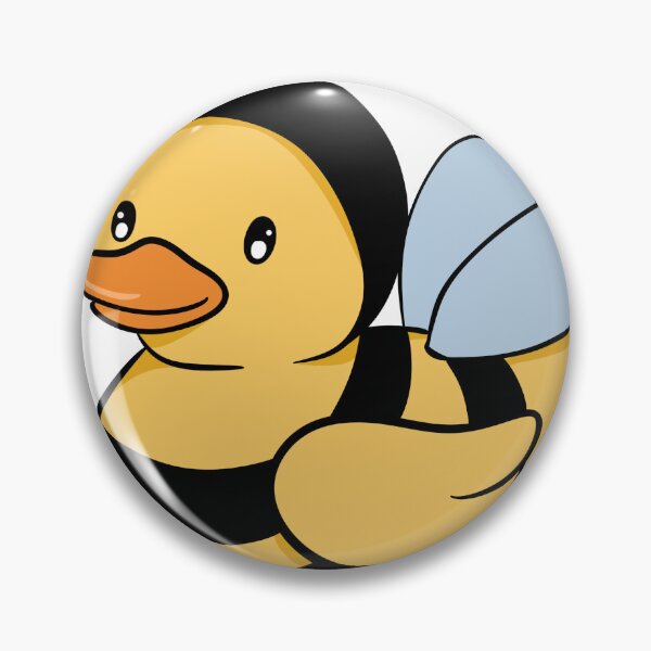 Item preview, Cute Duck in Bee Costume - Whimsical Kawaii Bumblebee Duckling Art designed and sold by LYAN-STORE.