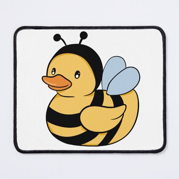 Item preview, Cute Duck in Bee Costume - Whimsical Kawaii Bumblebee Duckling Art designed and sold by LYAN-STORE.