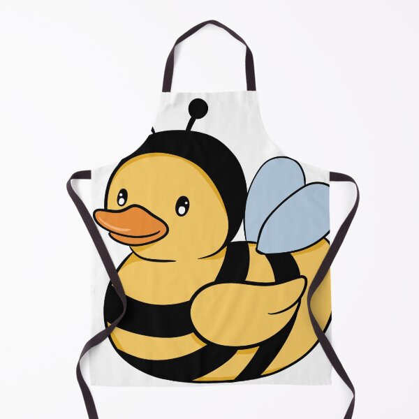Item preview, Cute Duck in Bee Costume - Whimsical Kawaii Bumblebee Duckling Art designed and sold by LYAN-STORE.