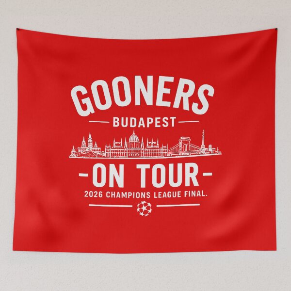 Item preview, Arsenal Final 2026, Budapest Champions League, North London Football, Arsenal Premier League Champions, Gunners, Mikel Arteta, Arsenal Champions League Final 2026 designed and sold by linia-by-cinta.