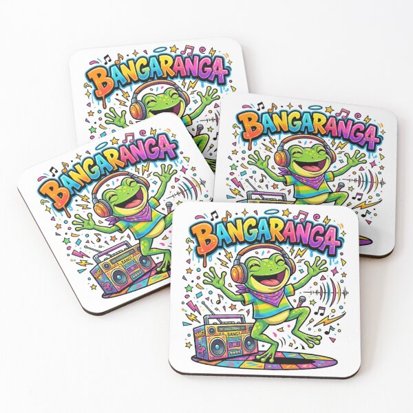 Item preview, BANGARANGA Party Frog – Dancing Cartoon Music Graffiti Design designed and sold by ArtsyExplorer.