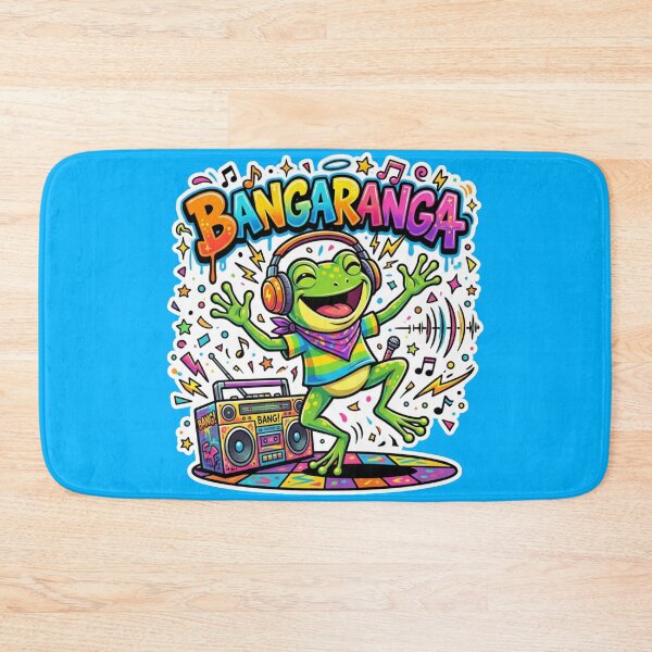 Item preview, BANGARANGA Party Frog – Dancing Cartoon Music Graffiti Design designed and sold by ArtsyExplorer.