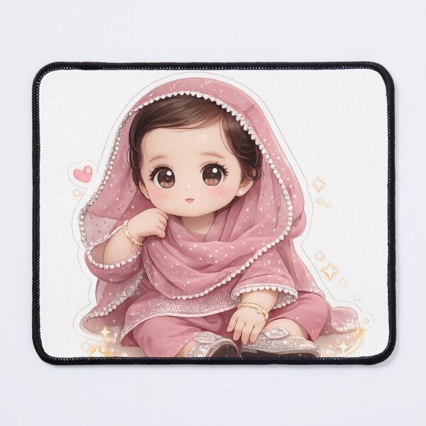 Item preview, Cute Baby Girl Kawaii Sticker designed and sold by rajaansariT.