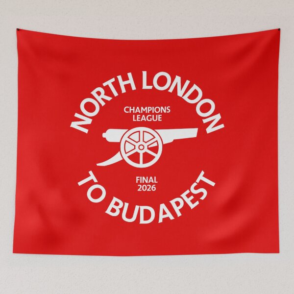 Item preview, Arsenal - Arsenal Final 2026, Budapest Champions League, North London Football, Arsenal Premier League Champions, Gunners, Mikel Arteta, Arsenal Champions League Final 2026 designed and sold by linia-by-cinta.