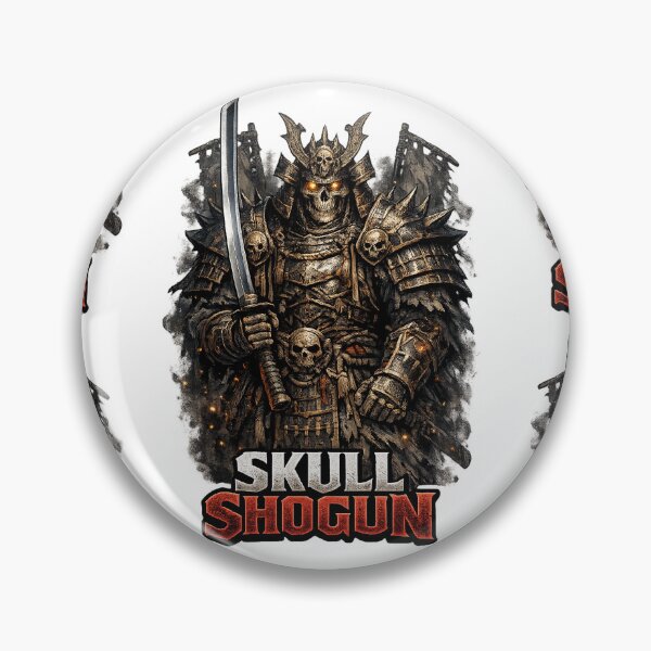 Item preview, Skull Shogun Skeleton Samurai Warrior Gothic Dark Fantasy T-Shirt designed and sold by Ecocrushstudio.