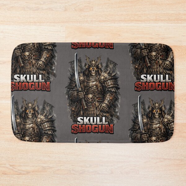 Item preview, Skull Shogun Skeleton Samurai Warrior Gothic Dark Fantasy T-Shirt designed and sold by Ecocrushstudio.