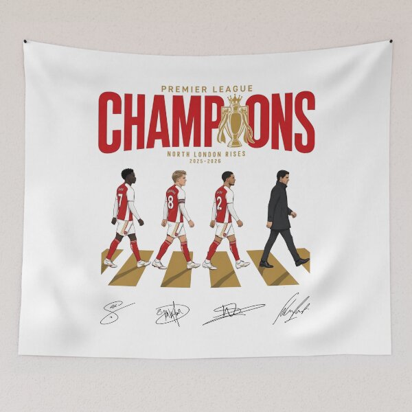 Item preview, Arsenal - Arsenal Final 2026, Budapest Champions League, North London Football, Arsenal Premier League Champions, Gunners, Mikel Arteta, Arsenal Champions League Final 2026 designed and sold by linia-by-cinta.