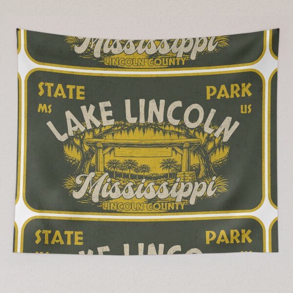 Item preview, Lake Lincoln State Park, Lincoln County, Mississippi, badge design designed and sold by Wanderful-roads.