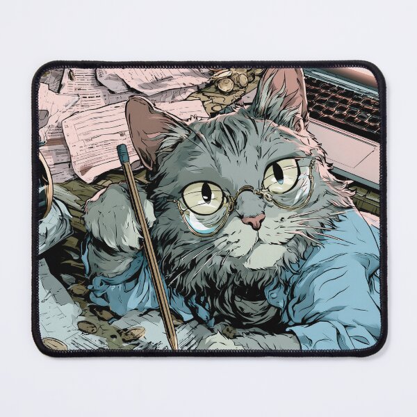 Item preview, Confused Cat Doing Taxes | Funny Adulting & Financial Stress Meme designed and sold by MustBeDesigns.