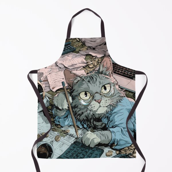 Item preview, Confused Cat Doing Taxes | Funny Adulting & Financial Stress Meme designed and sold by MustBeDesigns.