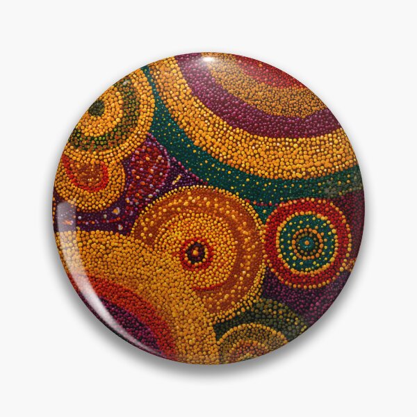 Item preview, Aboriginal Inspired Dot Art - Many Native Circles designed and sold by GrinGalore.