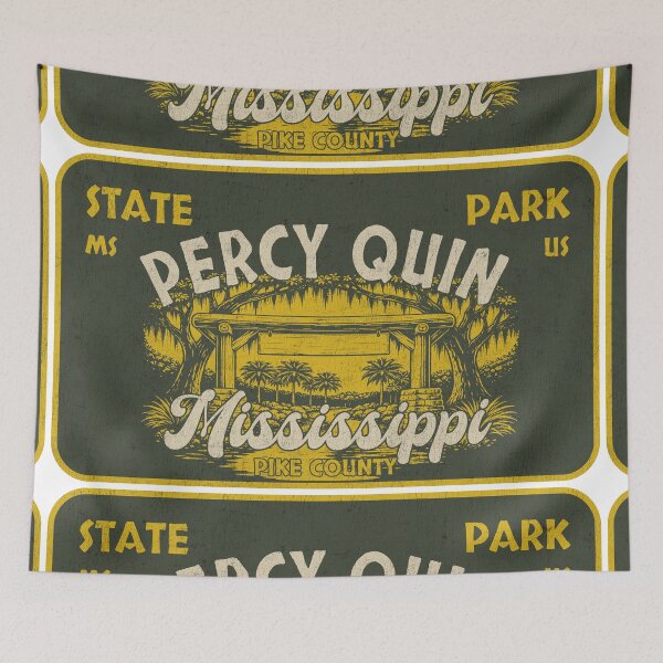 Item preview, Percy Quin State Park, Pike County, Mississippi, badge design designed and sold by Wanderful-roads.