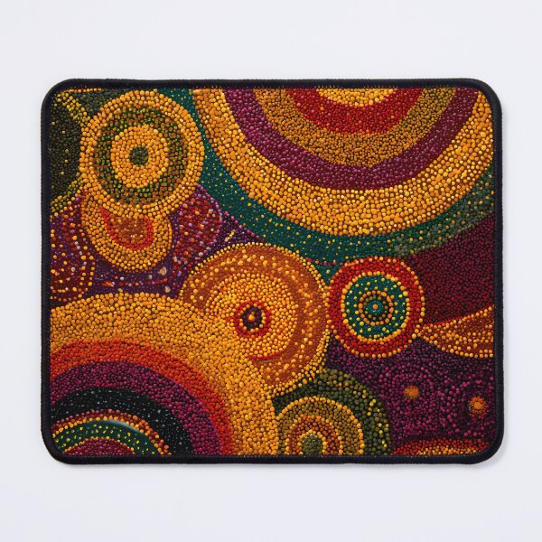 Item preview, Aboriginal Inspired Dot Art - Many Native Circles designed and sold by GrinGalore.