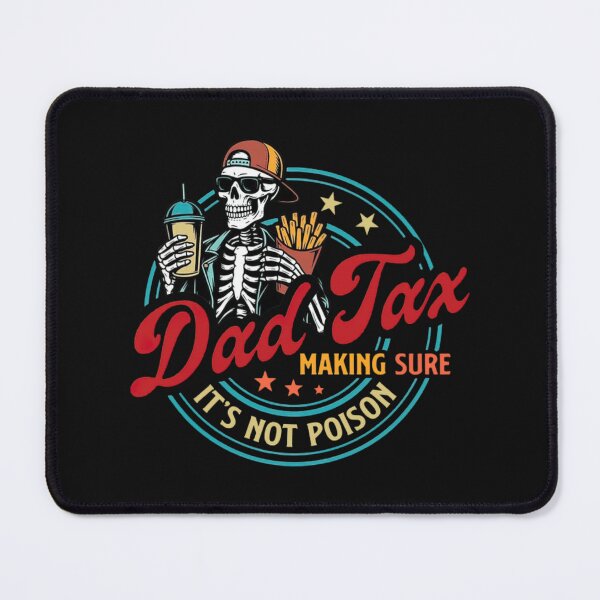 Item preview, Dad Tax Skeleton Snack Check Funny Father Classic T-Shirt designed and sold by RRMadeArt.
