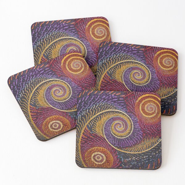 Item preview, Aboriginal Inspired Dot Art - Bird of Paradise Feathers designed and sold by GrinGalore.