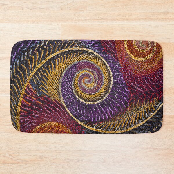 Item preview, Aboriginal Inspired Dot Art - Bird of Paradise Feathers designed and sold by GrinGalore.