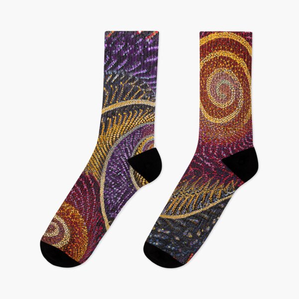 Item preview, Aboriginal Inspired Dot Art - Bird of Paradise Feathers designed and sold by GrinGalore.