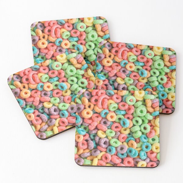 Item preview, Colorful Fruity Cereal Rings - Vibrant Sweet Breakfast Pattern designed and sold by LYAN-STORE.