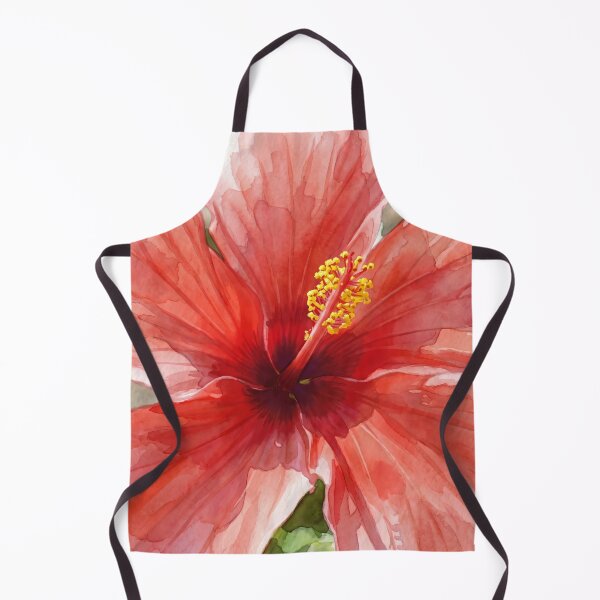 Item preview, Hibiscus Flower in Watercolor Style — Digital Art Transformation from Real Photography designed and sold by M.ALK.Watercolor.
