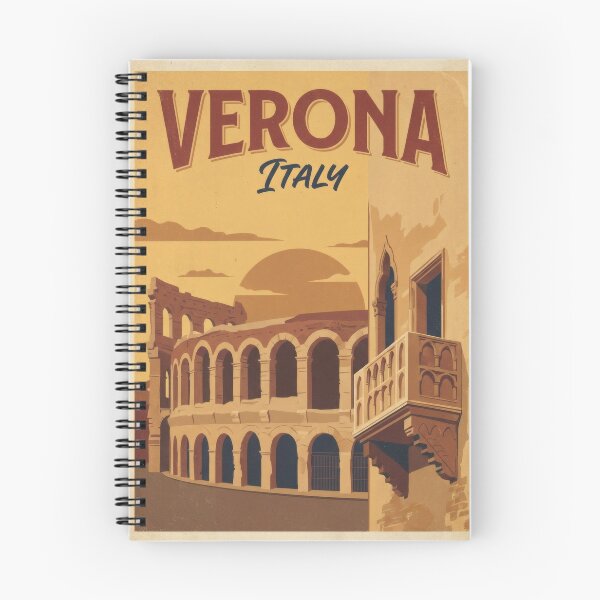 Item preview, Verona Italy Retro Travel Poster - Vintage City Art designed and sold by Ar0undTheW0rld.
