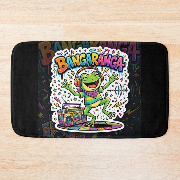 Item preview,  BANGARANGA Party Frog – Dancing Cute Cartoon Music Graffiti Design designed and sold by ArtsyExplorer.