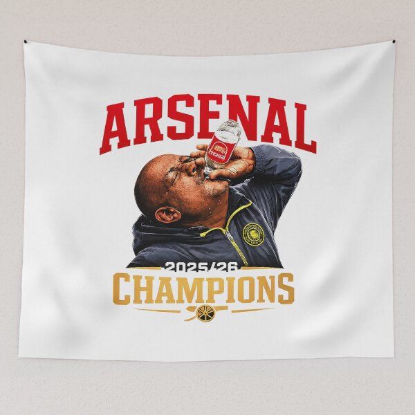 Item preview, Arsenal - Arsenal Final 2026, Budapest Champions League, North London Football, Arsenal Premier League Champions, Gunners, Mikel Arteta, Arsenal Champions League Final 2026 designed and sold by linia-by-cinta.