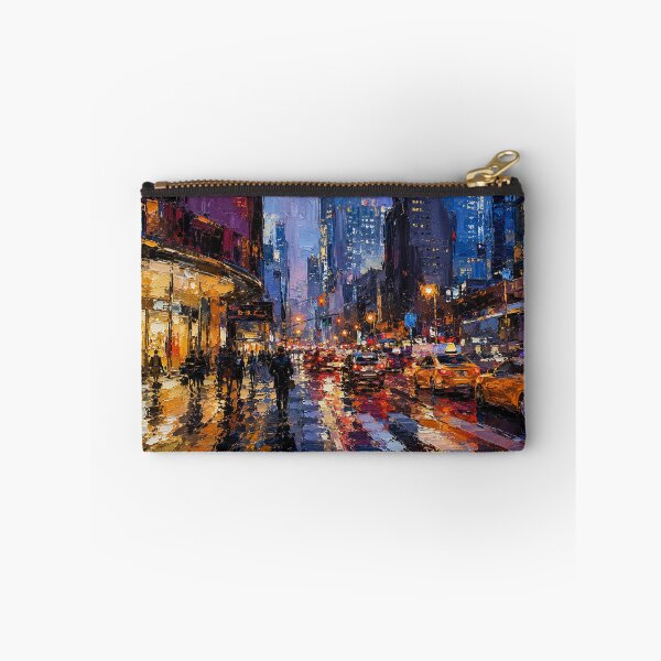 Item preview, Vibrant City Street Night Painting designed and sold by SaryaSmyth19.