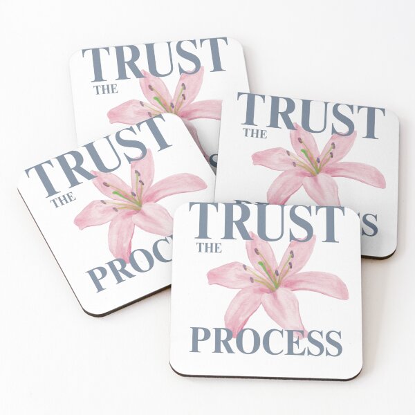 Item preview, Trust The Process Minimal Floral Typography Design designed and sold by The craft.