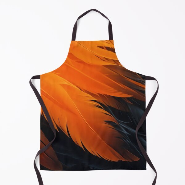 Item preview, Fiery Orange and Red Feathers - Vibrant Abstract Phoenix Pattern designed and sold by LYAN-STORE.