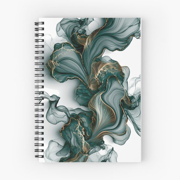 Item preview, Emerald Golden Fluid Marble Abstraction designed and sold by CosmicGlyph.