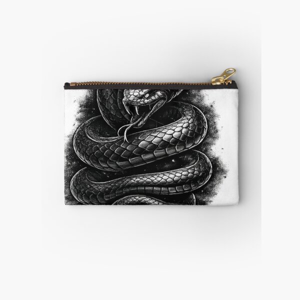 Item preview, Shadow Fang Snake – Dark Gothic Serpent Illustration Sticker designed and sold by LevelUpReads.