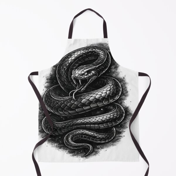 Item preview, Shadow Fang Snake – Dark Gothic Serpent Illustration Sticker designed and sold by LevelUpReads.