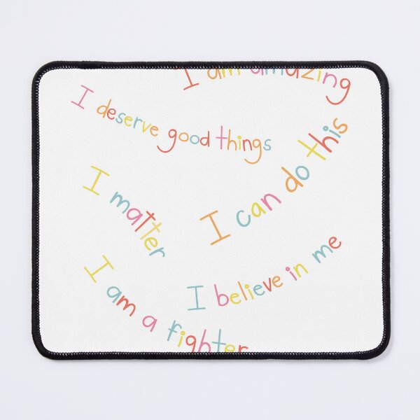 Item preview, Self Affirmation Heart Sticker — Positive Mindset Mental Health Gift, Colorful Motivational Quote designed and sold by Blush Drop.
