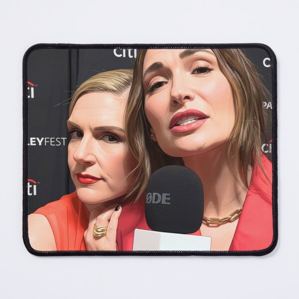 Item preview, Rhea Seehorn and Karolina Wydra Interview Fan Art designed and sold by Stephisy.