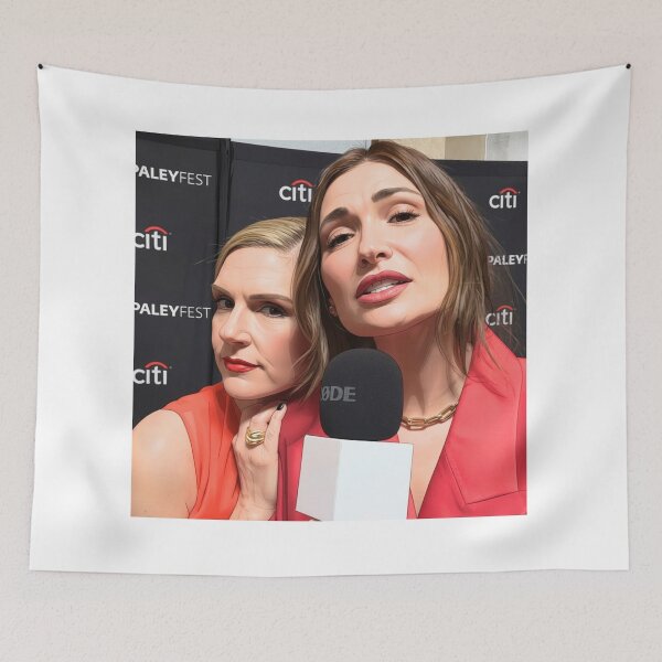 Item preview, Rhea Seehorn and Karolina Wydra Interview Fan Art designed and sold by Stephisy.