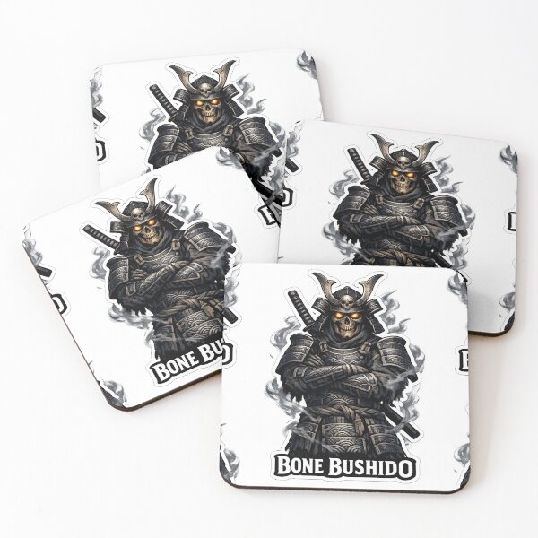 Item preview, Bone Bushido Skeleton Samurai Warrior Gothic Anime T-Shirt Design designed and sold by Ecocrushstudio.