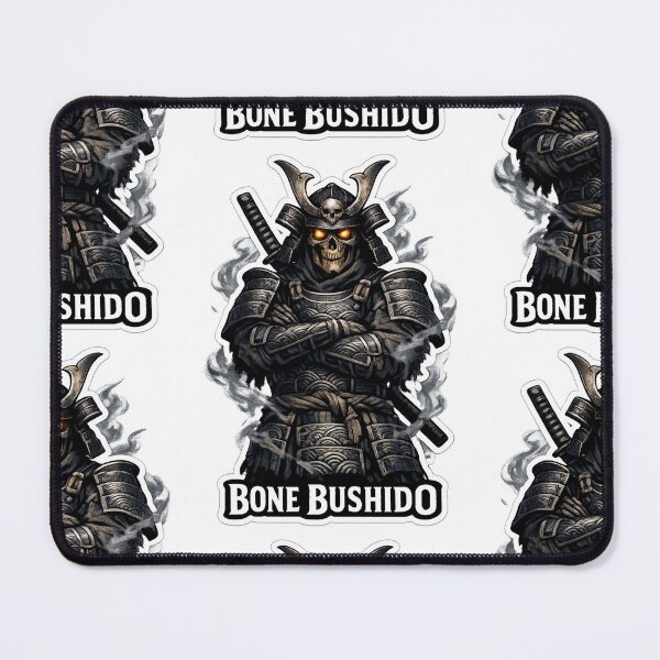 Item preview, Bone Bushido Skeleton Samurai Warrior Gothic Anime T-Shirt Design designed and sold by Ecocrushstudio.