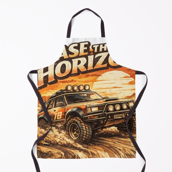Item preview, Chase The Horizon – Retro Off-Road Desert Racing Sticker designed and sold by LevelUpReads.