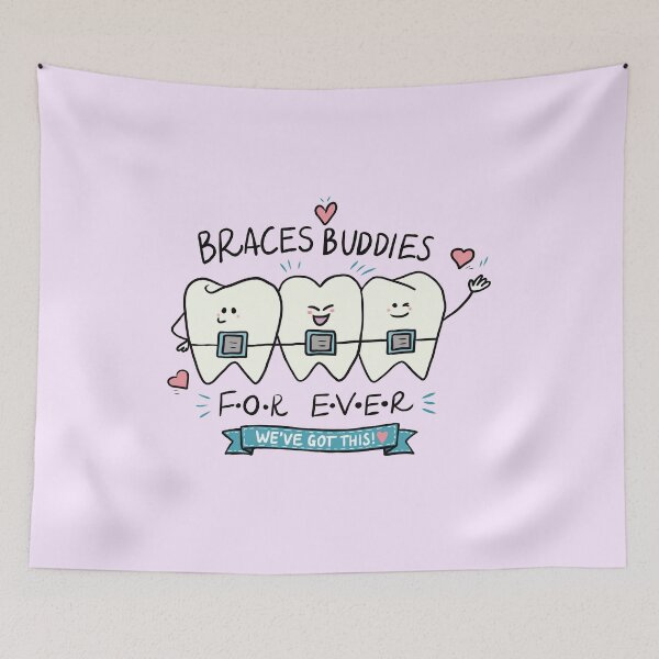 Item preview, Kids Braces Cute Teeth - Braces Buddies Forever Funny Orthodontist Gift designed and sold by karolaart.