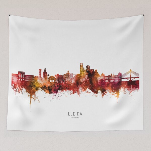 Item preview, Lleida Spain Skyline designed and sold by ArtPrints.