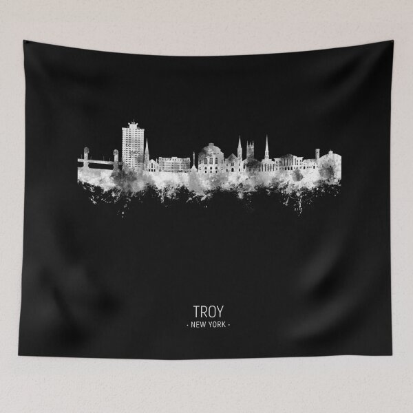 Item preview, Troy New York Skyline designed and sold by ArtPrints.