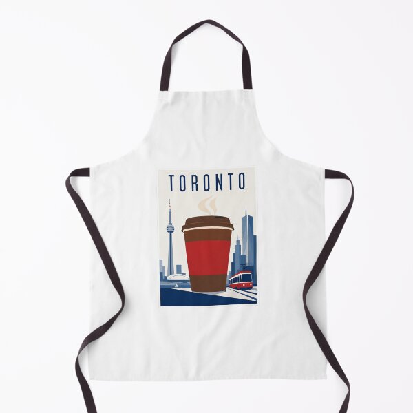 Item preview, Toronto Canada Coffee Cup Skyline Retro Poster designed and sold by Beyond Destinations.