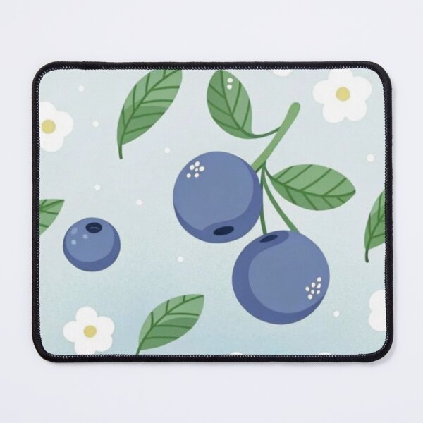 Item preview, Cute Blueberry Floral Seamless Pattern Design designed and sold by The craft.
