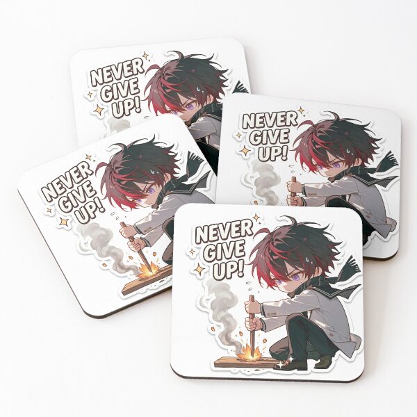 Item preview, Sticker OG novel : Never give up! designed and sold by Trash-Angel.