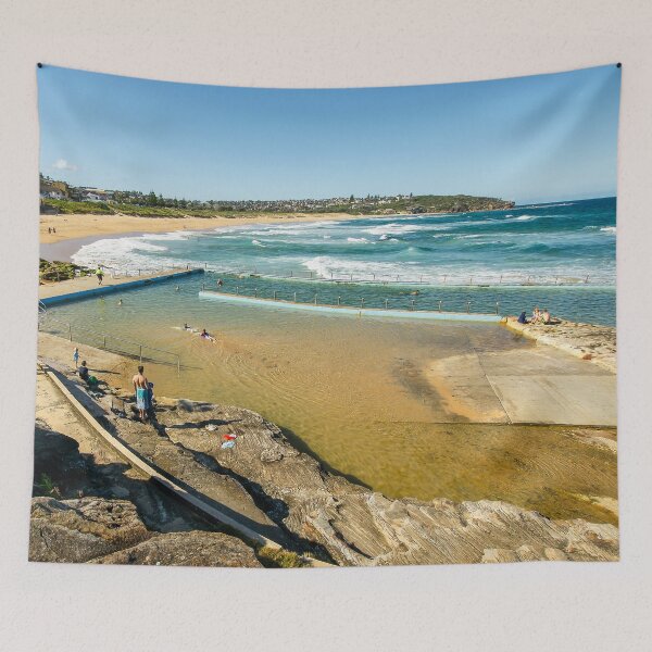 Item preview, Curl Curl Beach, Northern Beaches | Panoramic Ocean Coastline, Sydney, NSW, Australia Art designed and sold by Ross.A.Campbell.